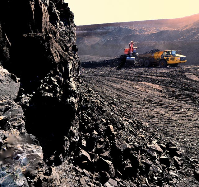 Open pit coal mining